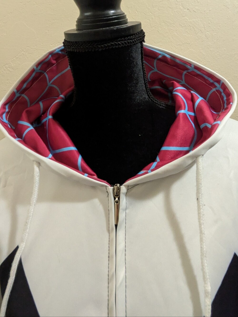 Spider Gwen, Ghost Spider, Zipper Hoodie, Hooded Jacket Costume L/XL